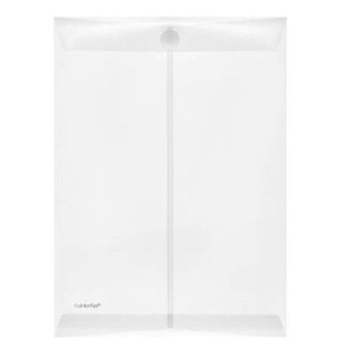 Dokumententasche - 40104-04, Din A4, transparent farblos, Polypropylen (PP), Klettverschluss