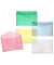 Dokumententasche - 40101-94, A4 quer, transparent blau/gr&uuml;n/rot/gelb und farblos, Polypropylen (PP), Klettverschluss