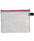 Reißverschlußtasche Mesh Bag PVC B6 220x173mm farblos/rot