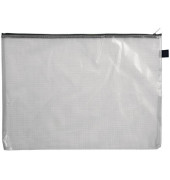 Reißverschlußtasche Mesh Bag PVC B4 405x310mm farblos/grün