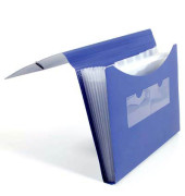 F&auml;chermappe 70005-40, blau, A4, 7 F&auml;cher