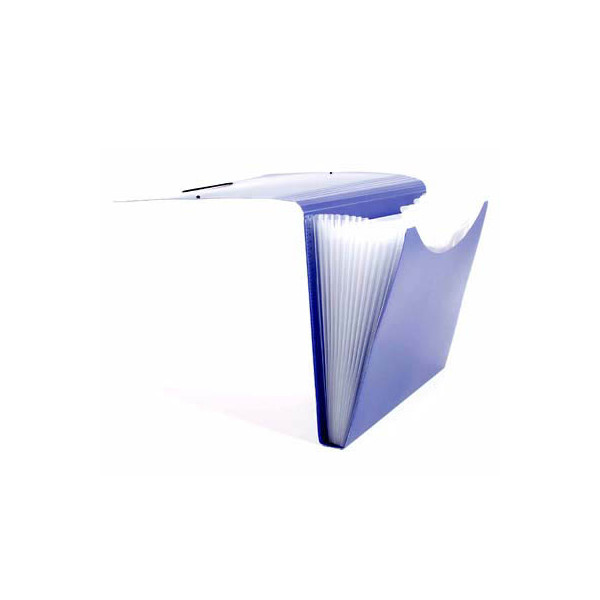 4250037413892 - Fächermappe 70009-40 A4 mit 12 Fächern 12-teilig blanko Kunststoff blau 4250037413892 FolderSys