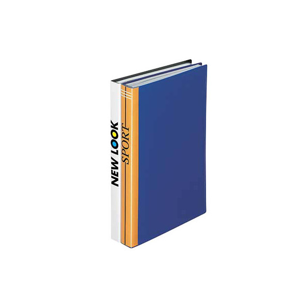 4250037414073 - Sichtbuch 25001-40 blau A4 mit 10 Hüllen Polypropylen (PP) 4250037414073 FolderSys