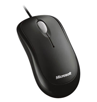PC-Maus Basic Optical Mouse for Business 4YH-00007, 3 Tasten, mit Kabel, USB-Kabel, optisch, schwarz