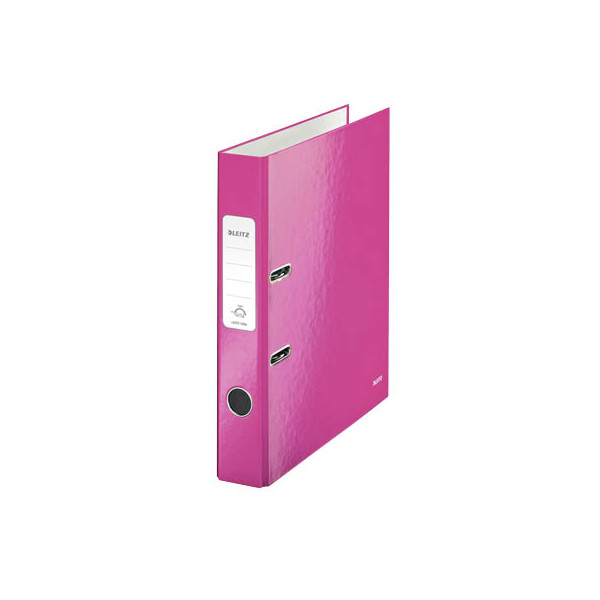 4002432394739 - Ordner WOW 1006-00-23 A4 52mm schmal PP vollfarbig glänzend pink metallic 4002432394739 Leitz