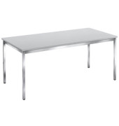 Schreibtisch 25-T168RCG grau rechteckig 160x80 cm (BxT)