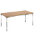 Schreibtisch, 74cm (H), 160x80cm (BxT), rechteckig, buche / chrom