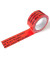 Signalpackband 100346, Bruchgefahr, 50mm x 66m, PVC, leise abrollbar, rot/schwarz