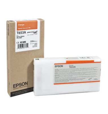 Druckerpatrone T653A C13T653A00 (kompatibel zu Epson T653A), orange