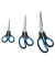 Scheren-Set Easy Grip schwarz/blau
