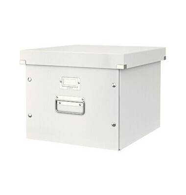 H&auml;ngeregister-Box 6046-00-01 WOW Click&Store, wei&szlig;, f&uuml;r 50 Mappen A4, mit Deckel