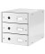Schubladenbox Click&Store 6048-00-01 weiß/weiß 3 Schubladen geschlossen