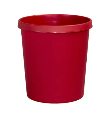 Papierkorb the german H6105825, 18 Liter, rund, rot
