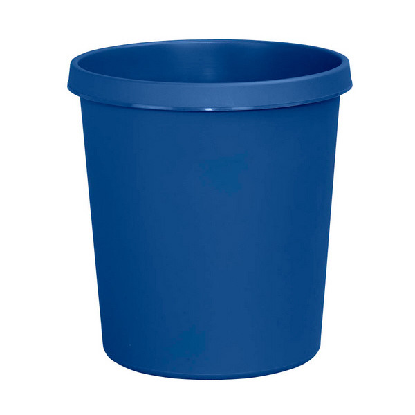 4012086052503 - helit Papierkorb aus Polyethylen Volumen 18 l HxØ 320 x 310 mm blau VE 15 Stk