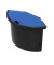 Abfalleinsatz 2 Liter mit Deckel für H61057/58 schwarz/blau
