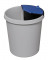 Abfalleinsatz 2 Liter mit Deckel für H61057/58 schwarz/blau
