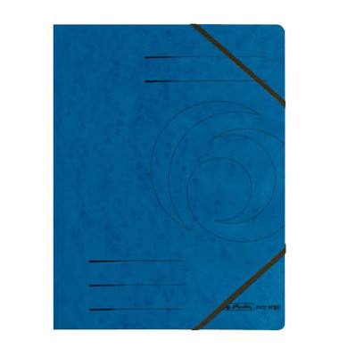 Eckspannmappe easy orga 11387180, A4 blau Karton 355g