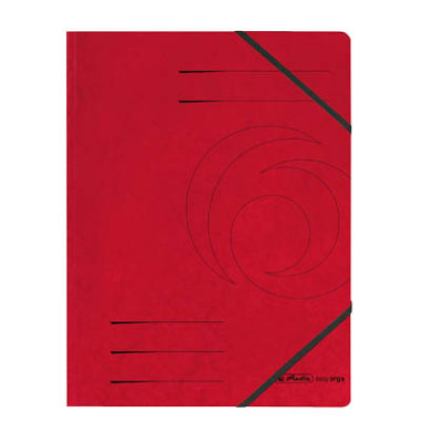Eckspannmappe easy orga 11387172, A4 rot Karton 355g