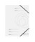 Eckspannmappe easy orga 11159647, A4 weiß Karton 355g