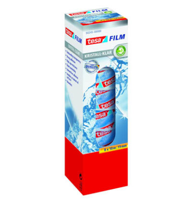 Klebeband 58245 tesafilm 19mm x 10m kristallklar