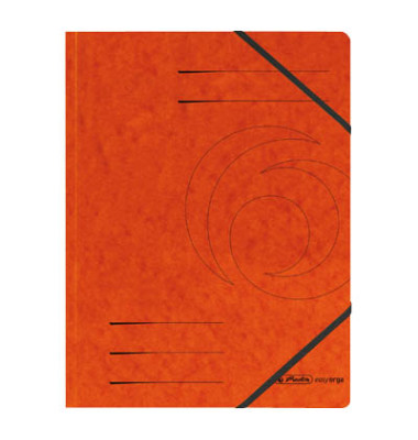 Eckspannmappe easy orga 972463, A4 orange Karton 355g