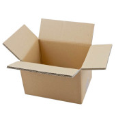 Faltkarton 690081 braun, bis DIN A6+, innen 210x150x130mm, Wellpappe 2-wellig