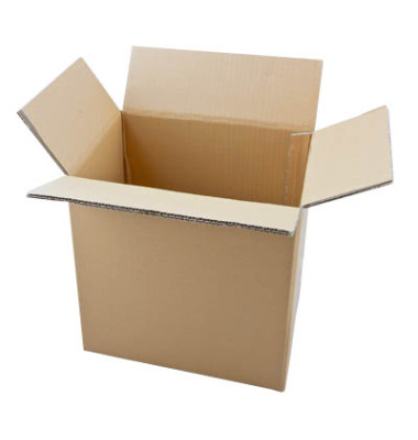 Faltkarton 690271 braun, bis DIN A4, innen 305x215x310mm, Wellpappe 2-wellig Faltkarton 690271 braun, bis DIN A4, innen 305x215x310mm, Wellpappe 2-wellig
