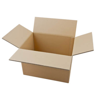 Faltkarton 690321 braun, bis DIN A4+, innen 380x275x250mm, Wellpappe 2-wellig Faltkarton 690321 braun, bis DIN A4+, innen 380x275x250mm, Wellpappe 2-wellig