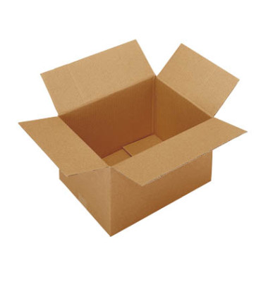 Faltkarton 690339 braun, innen 400x200x220mm, Wellpappe 1-wellig Faltkarton 690339 braun, innen 400x200x220mm, Wellpappe 1-wellig