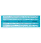 Kunststoff-Schablone Schrift Mars 572FL blau-transparent Schrifthöhe 3,5mm & 5mm