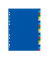Kunststoffregister 100204736 A-Z A4 0,12mm farbige Taben 21-teilig