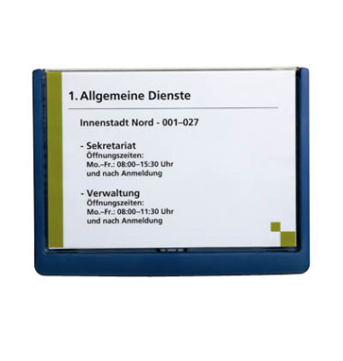 T&uuml;rschild CLICK SIGN dunkelblau A5 quer 21,0 x 14,85 cm (BxH)