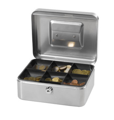Geldkassette 5610295 Größe 2 silber 200x170x90mm