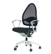 Bürostuhl Open Base, schwarz / silber, bis 110kg