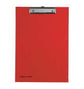Klemmbrett 24009-01, A4, rot, Karton mit Kunststoffüberzug, inkl Aufhängeöse