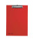 Klemmbrett 24009-01 A4 rot Karton mit Kunststoffüberzug inkl Aufhängeöse 