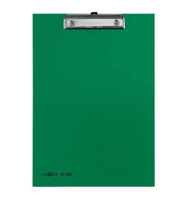 Klemmbrett 24009-03, A4, grün, Karton mit Kunststoffüberzug, inkl Aufhängeöse