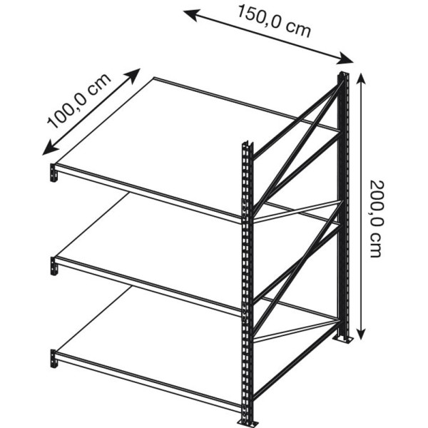 3612970947949 - Anbau-Schwerlastregal EPSIVOL ARZ2015103SAOM014 lichtgrau graphitgrau 1500 x 1000 x 2000 cm 3612970947949 - Anbau-Schwerlastregal EPSIVOL ARZ2015103SAOM014 lichtgrau graphitgrau 1500 x 1000 x 2000 cm