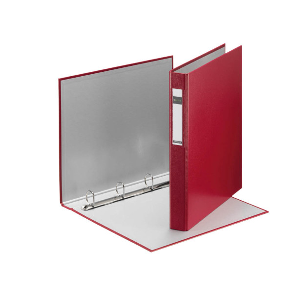 10 Stück Leitz Ringbuch Standard 4212-00-25, A4 4 Ringe 25mm Ring-Ø Karton, PP-kaschiert rot 4002432367405 Leitz