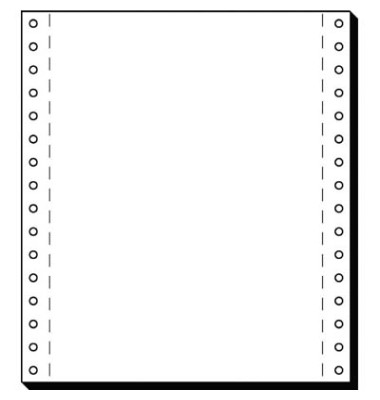 Endlospapier 08181, A5 hoch blanko, 1-fach, 8 Zoll x 180 mm, 2000 Blatt