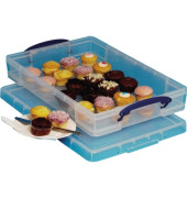 Aufbewahrungsbox 10C, 10 Liter, mit Deckel, au&szlig;en 520x340x85mm, Kunststoff transparent