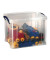 Aufbewahrungsbox 19C, 19 Liter mit Deckel, für A4 Hängemappen, außen 395x255x290mm, Kunststoff transparent