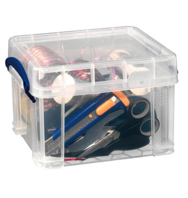 Aufbewahrungsbox 3C, 3 Liter mit Deckel, für CDs, außen 245x180x160mm, Kunststoff transparent