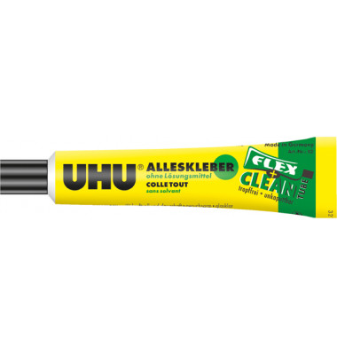 Alleskleber UHU 20g flex + clean Kunststofftube ohne Lösungsmittel