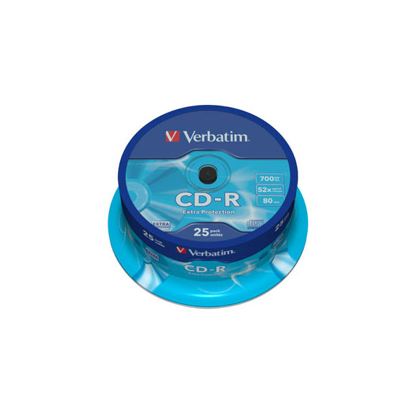 0023942434320 - CD-Rohlinge CD-R 25er Spindel 43432 CD-R wiederbeschreibbar 700 MB   80min Spindel  0023942434320 25 Stück