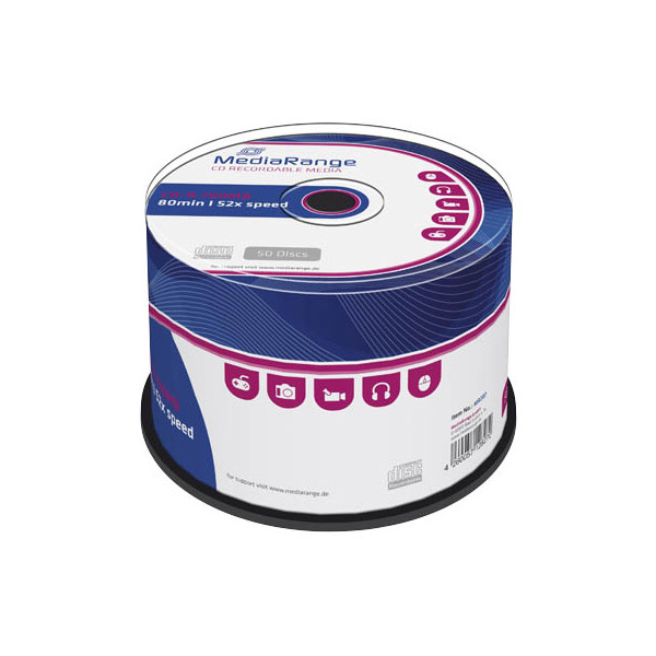 4260057128270 - CD-Rohlinge MR207 CD-R 700 MB   80min Spindel  4260057128270 MediaRange