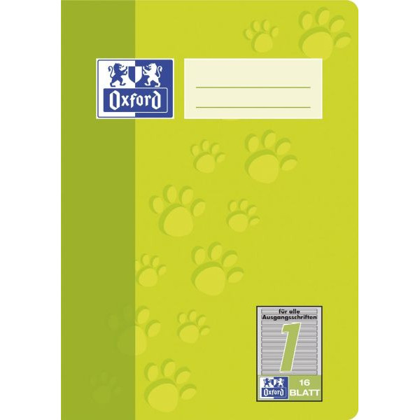 4006144936829 - Schulheft 100050406 Lineatur 1   Schreiblern-Lineatur   keine A5 90g grün 16 Blatt   32 Seiten 4006144936829 Oxford
