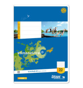 Schulheft 040416022 Style, Lineatur 22 / Lineatur 22, A4, 80g, blau, 16 Blatt / 32 Seiten