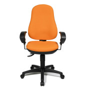 Bürodrehstuhl Point 70 mit Armlehnen orange