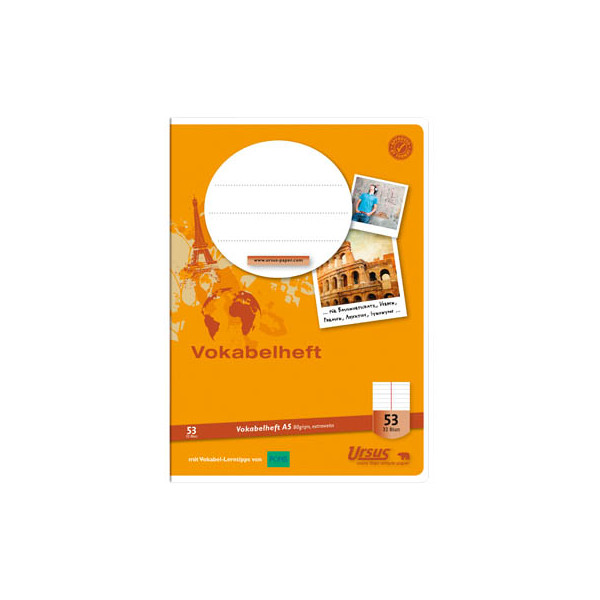 9002244555477 - Vokabelheft 040532053 Lineatur 53   Lineatur 53   2 Spalten A5 80g braun 32 Blatt   64 Seiten 9002244555477 Staufen